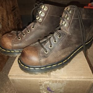 Dr. Martens Dark Brown Leather Boots